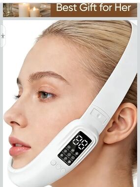 LED Facial Slimming V-Line Massager in White